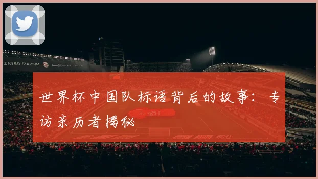 世界杯中国队标语背后的故事：专访亲历者揭秘