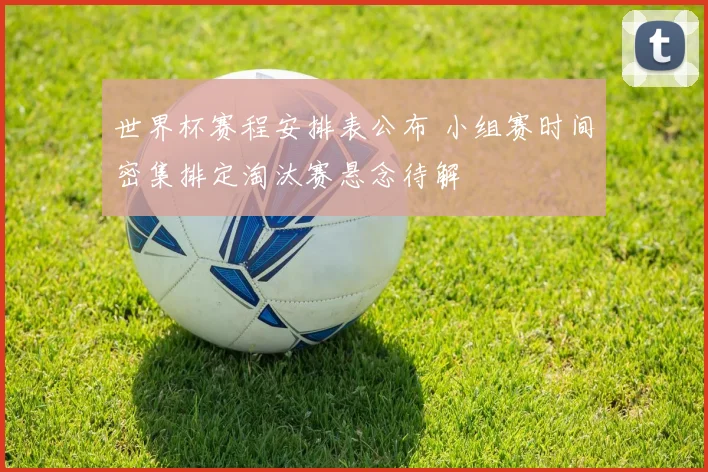 世界杯赛程安排表公布 小组赛时间密集排定淘汰赛悬念待解